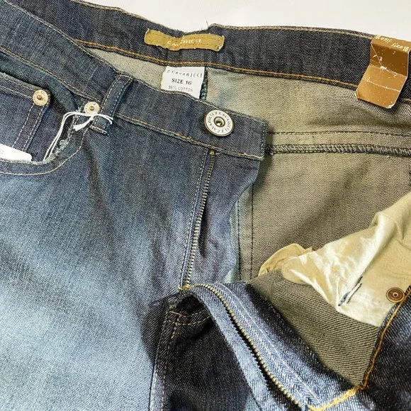 NWT Z. Cavaricci y2k Plus Size High Rise Dark Wash Bootcut Jeans Sz 16 - Picture 9 of 11